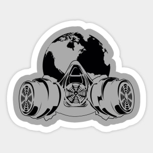 Gasmasked World Sticker